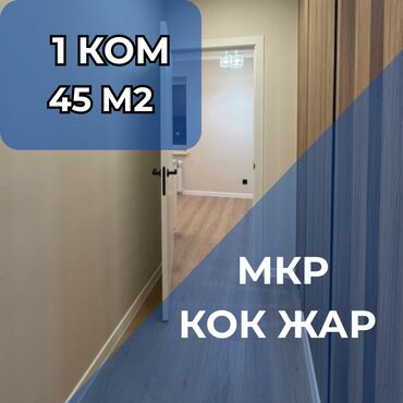 квартиры на час кок жар: 1 комната, 45 м², Индивидуалка, 4 этаж, Евроремонт