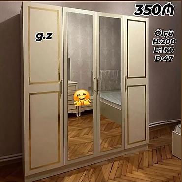 spalni kravat: Dolab yeni qarderob paltar dolabı güzgülü — 1