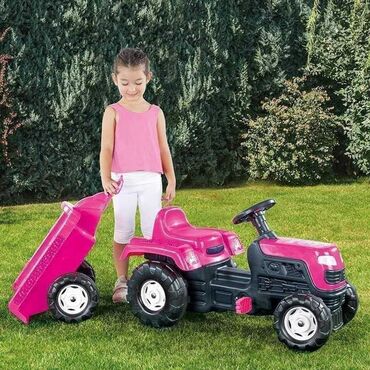 repromaterijal za igracke: 05. B. 🦄👉Dolu Ranchero Traktor sa prikolicom na pedale - Unicorn 🙋🦄