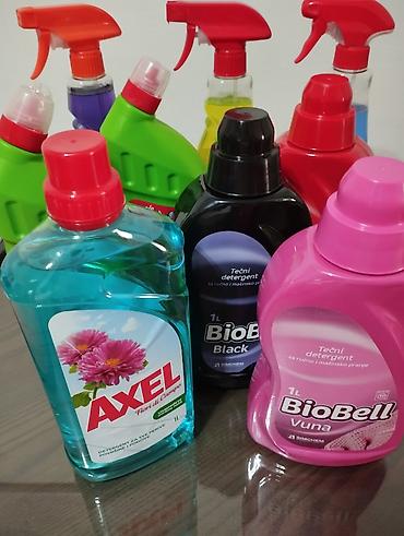 inox posuđe 18 10: Paket kućne hemije 8 komada sve za 3000 din, novo *Biobell tečni — 1
