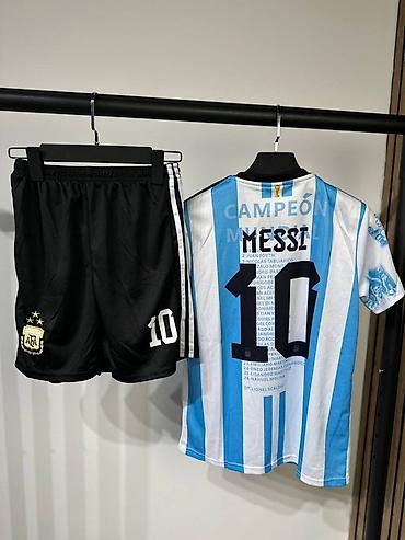 messi: Футбольный комплект в стиле сборной Аргентины с номером 10 и фамилией — 2
