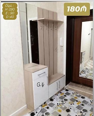 Dəhliz dolabları: Dəhliz üçün giriş mebeli – asılqanlı komplekt Ölçü: - H: 190 sm - E — 1