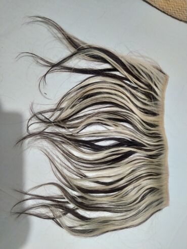 Perike i klipse: Prodajem prirodnu kosu,šatiranu,braon - plavu,na klipse,dužina 27 — 2