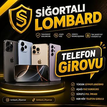 Digər xidmətlər: Sığortalı Lombard – telefon, noutbuk və qızıl girovu xidməti - — 1