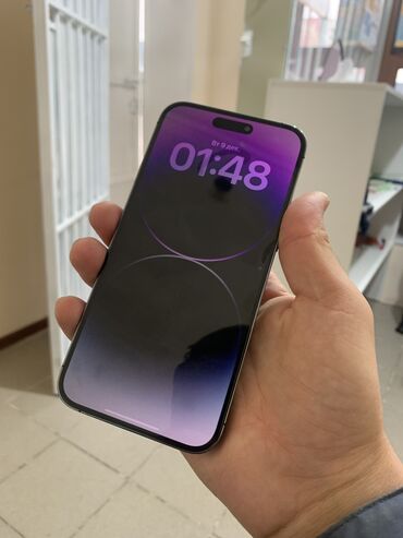 Apple iPhone: IPhone 14 Pro Max, Б/у, 256 ГБ, Deep Purple, Защитное стекло, 90 % — 2