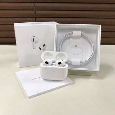 наушники apple airpods 2 оригинал: Накладные, Apple, Новый, Беспроводные (Bluetooth), Классические
