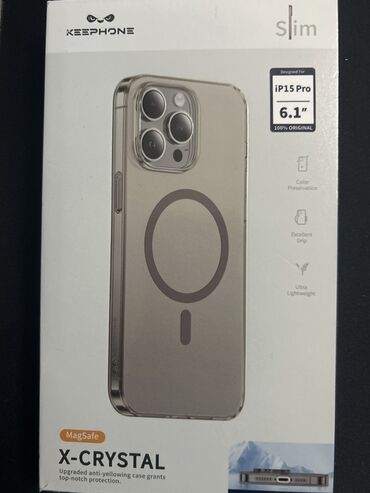 держатели для планшетов клейкая основа: Чехол KEEP PHONE Slim X-CRYSTAL для iPhone 15 Pro (6.1") - Прозрачный