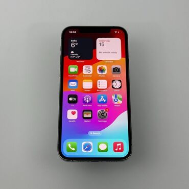 Apple iPhone: IPhone 12 Pro Max, 256 GB, Matte Space Gray, Zəmanət, Face ID, Sənədlərlə