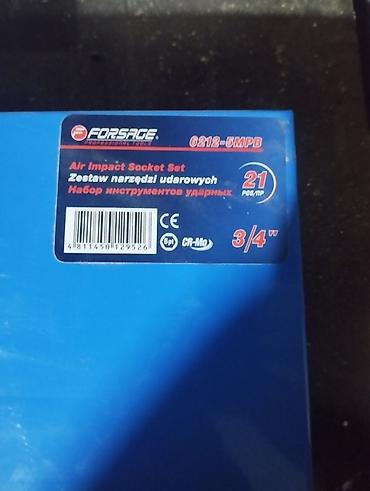 alətlər cantası: Forsage 6212-5MPB zərbə ucluq dəsti - Növ: Air Impact Socket Set — 2