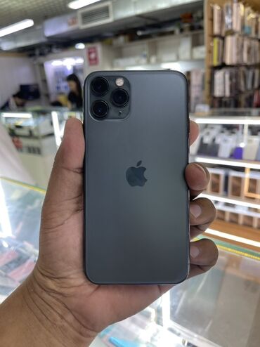 телефоны айфон 11: IPhone 11 Pro, Колдонулган, 256 ГБ, Matte Space Gray, Коргоочу айнек, Каптама, Кабель, 93 %