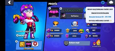 Xbox Series X: Brawl Stars oyunu üçün hesab təklif olunur. Hesabda 67/93 döyüşçü var