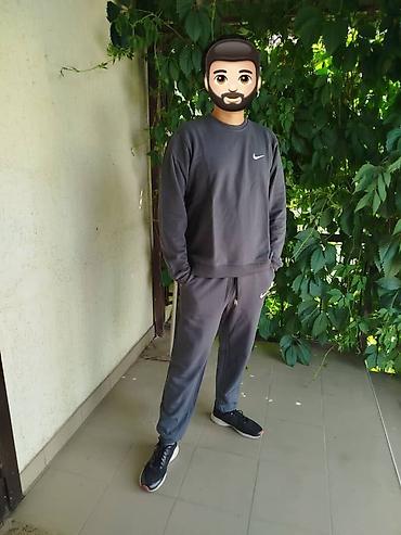 костюм найк: Мужской спортивный костюм, L, Nike, Новый, цвет - Серый, Платная доставка — 3