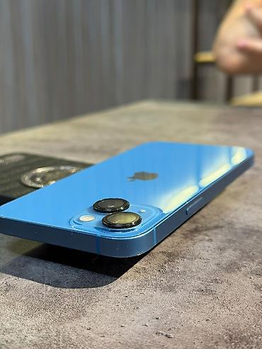 айфон за 1000: IPhone 13, Б/у, 128 ГБ, Blue Titanium, Защитное стекло, Чехол, Кабель, 75 % — 4