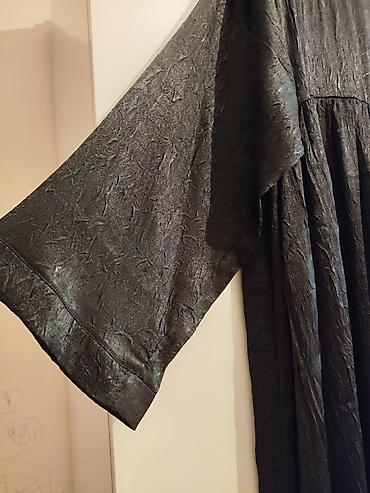 abaya: Abaya Yenidir qırışlı sətindəndir materialı L ölçüdür.Qara — 3