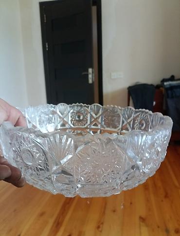 Digər dəstlər və servizlər: Kəsimli şüşə qablar dəsti - Material: qalın, şəffaf kəsimli şüşə - — 8