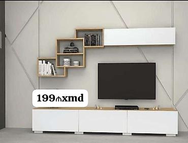 tv 75: Məhsul: Divar tipli TV stendi və asma rəf dəsti - Müasir minimal — 1