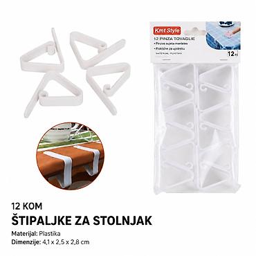 KMT Plastična stolnjak 5200157 Praktičan set štipaljki za