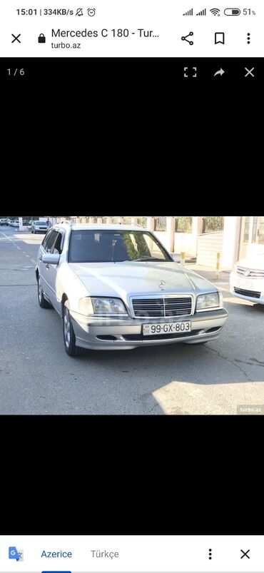 10618 elan: Mercedes-Benz C 180 1.8 l. 1999 | 500000 km