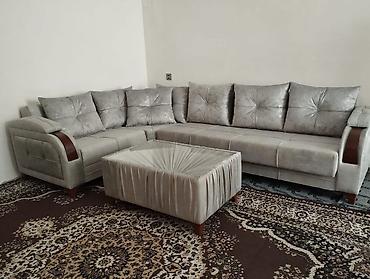 Divan və kreslo dəstləri: Məhsul: Künc və salon dəsti divanlar Təsvir: - Müasir dizaynlı, şık — 8