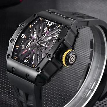 Ručni satovi: Pagani Design PD-1738 -Crna/Full Black -Richard Mille Homage Potpuno — 5