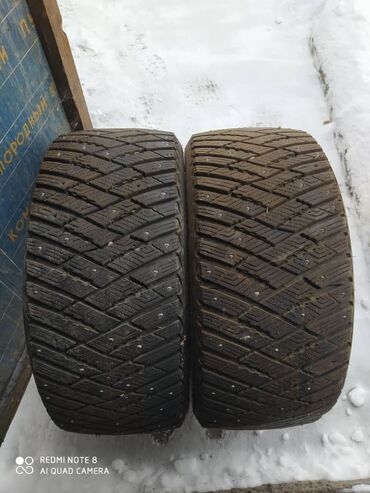 Шины: Шины 245 / 40 / R 18, Зимняя шипованная, Б/у, Пара, Легковые, GoodYear