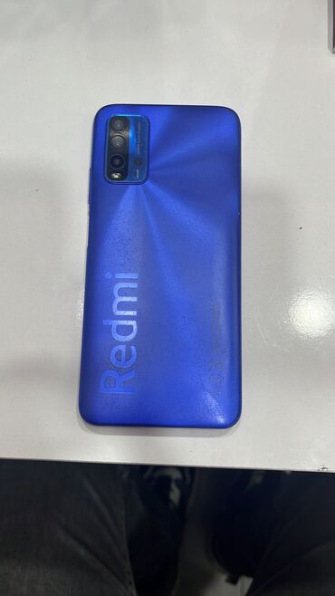 8gunun telefonudu her şeyi var 1il qaranti: Xiaomi Redmi 9T, 128 GB, rəng - Göy, 
 Sensor, Barmaq izi, İki sim kartlı