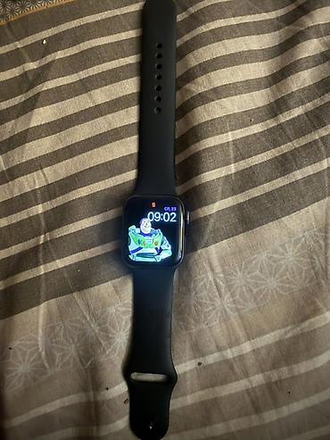 смарт часы samsung watch 5 pro: Смарт-часы с сенсорным квадратным экраном и черным силиконовым 5 — 1