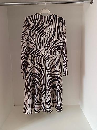 ucuz don: Zebra naxışlı qadın donu - Model: V-yaxalı, ön hissədə düyməli — 1