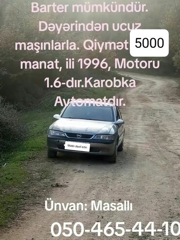 masin aksesuarlarinin satisi: Opel Vectra: 1.6 l | 1996 il | 1211 km Sedan