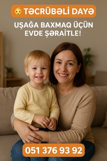 Tədbirlərin təşkili: Təcrübəli dayə xidməti – uşağa baxmaq üçün evdə şəraitlə! Xidmətlər