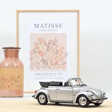 odece: VW 1303 Cabriolet 1973 – Silver – Norev 🚗✨🤍 Norev VW 1303 Cabriolet — 1