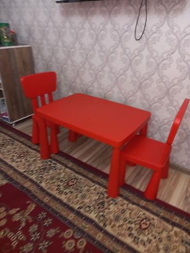 Балдар дүйнөсү: Детский комплект мебели: стол и 2 стула - Цвет: ярко‑красный - — 3