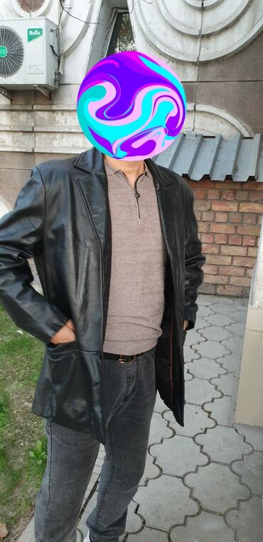 полузамок поло мужской: Мужская куртка, M, Armani, Б/у, цвет - Коричневый, Самовывоз, Платная доставка