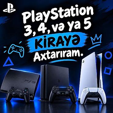 PlayStation 3, PlayStation 4 və PlayStation 5 kirayə xidməti. -