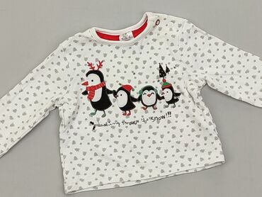 sweterek biały dla niemowlaka: Bluza, F&F, 0-3 m, stan - Dobry