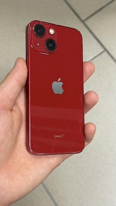 iphone s5: IPhone 13 mini, Б/у, 256 ГБ, Красный, Чехол, 80 % — 3