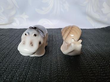 Ostali kućni dekor: Figure nove nilski konj i puz,porcelanske iz 70ih.god. Nove figure — 12