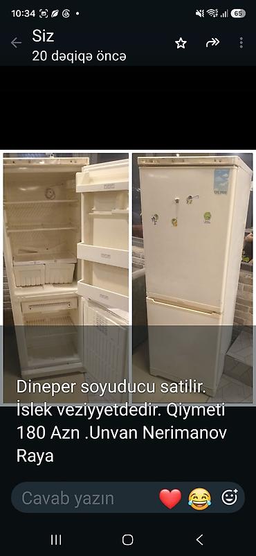 ucuz xaladenik: Dineper soyuducu - İki bölməli: yuxarıda soyuducu, aşağıda dondurucu — 1