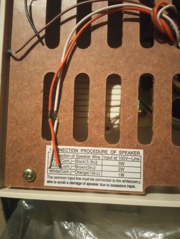 Dinamiklər və kolonkalar: Yeni Panasonic Kolonka, Növ - Akustik, rəng - Ağ — 9