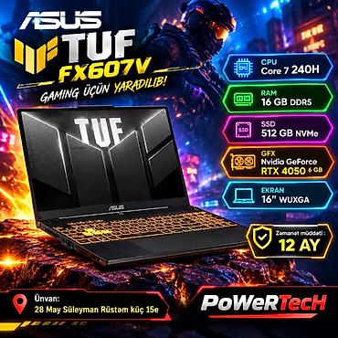 Yeni ASUS TUF Gaming, 16 ", Intel Core i7, 512 GB, Ünvandan götürmə, Pulsuz çatdırılma, Ödənişli çatdırılma lalafo.az -da Yeni ASUS TUF Gaming, 16 ", Intel Core i7, 512 GB, Ünvandan götürmə, Pulsuz çatdırılma, Ödənişli çatdırılma