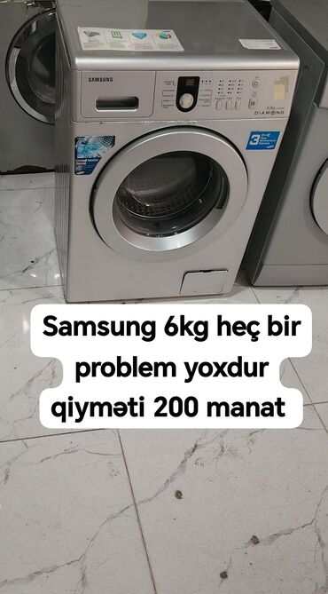 Paltaryuyan maşınlar: Paltaryuyan maşın Samsung, 10 kq-dan çox, İşlənmiş, Avtomat, Qurutma var, Kredit yoxdur, Ödənişli çatdırılma