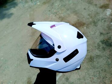 шлем мотоцикл: Эндуро Шлем Маленького Размера XS Есть рассрочка. Чисто Белый! Со