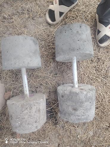 idmana aid şəkillər cəkmək: Beton qantel dəsti(Endirim olacaq!) - Material: hər iki tərəfi bərk — 1