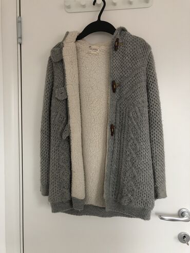 vunene jakne i dzemperi: Zara, XS (EU 34), Jednobojni, Sa postavom