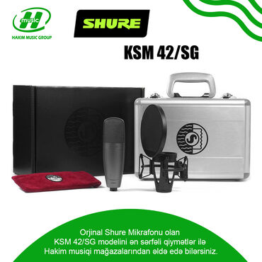 Mikrofonlar: Mikrofon "Shure KSM 42/SG" . Shure KSM 42/SG studio mikrofon Diger