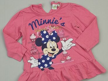 bluzka różowa elegancka: Bluzka, Disney, 9-12 m, stan - Dobry