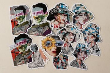 Марки: 🎨Modern Art Sticker Pack✨️ / Printoshh stiker magazasi 📕Sifarişlə