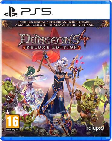 PS4 (Sony PlayStation 4): Оригинальный диск !!! Dungeons 4 Deluxe Edition включает в себя: -