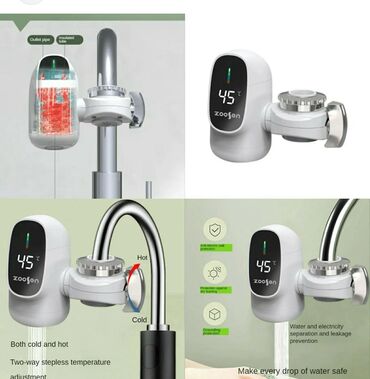 Su qızdırıcı kranlar: Su qizdirici Ani sunqizdirici İsti su krani ✅LCD Temperatur Ekranı — 3