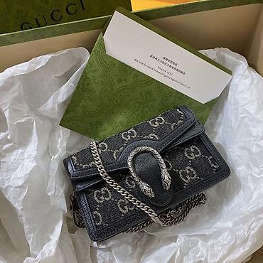 Сумки: Классическая сумка, Gucci, Материал: Комбинированный материал, Застежка на магните, Женские, Новый — 1